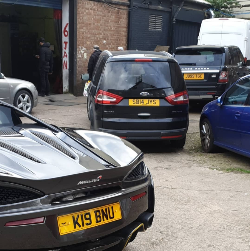 McLaren at the workshop